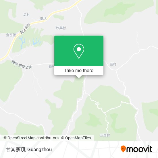 甘棠寨顶 map