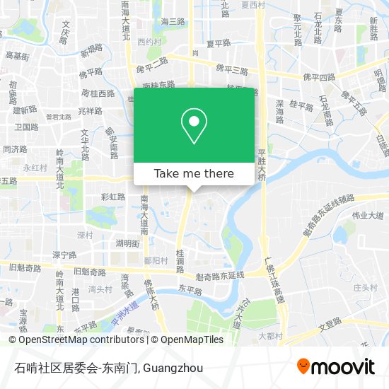 石啃社区居委会-东南门 map