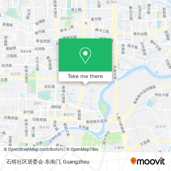 石啃社区居委会-东南门 map