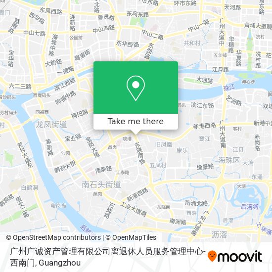 广州广诚资产管理有限公司离退休人员服务管理中心-西南门 map