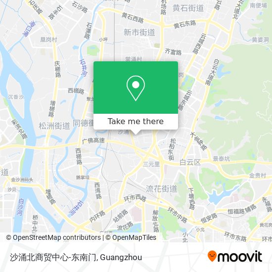 沙涌北商贸中心-东南门 map