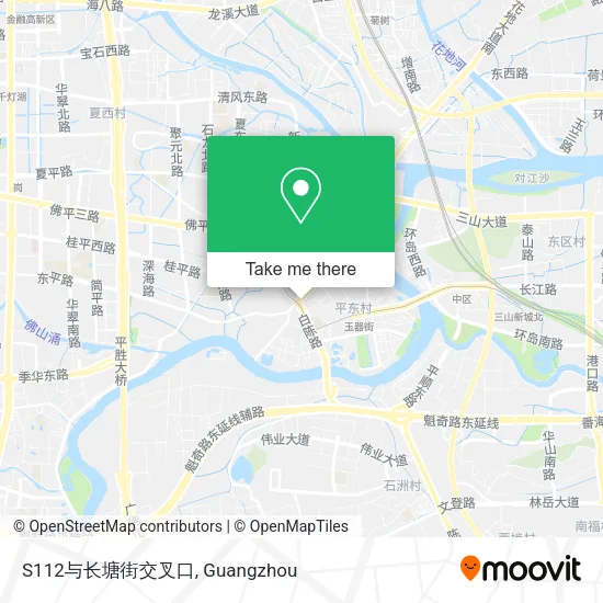 S112与长塘街交叉口 map