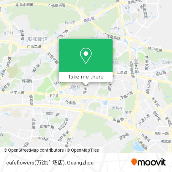 cafeflowers(万达广场店) map