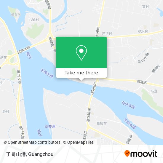 了哥山港 map