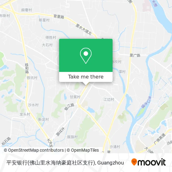 平安银行(佛山里水海纳豪庭社区支行) map