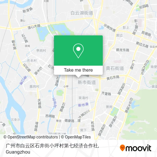 广州市白云区石井街小坪村第七经济合作社 map