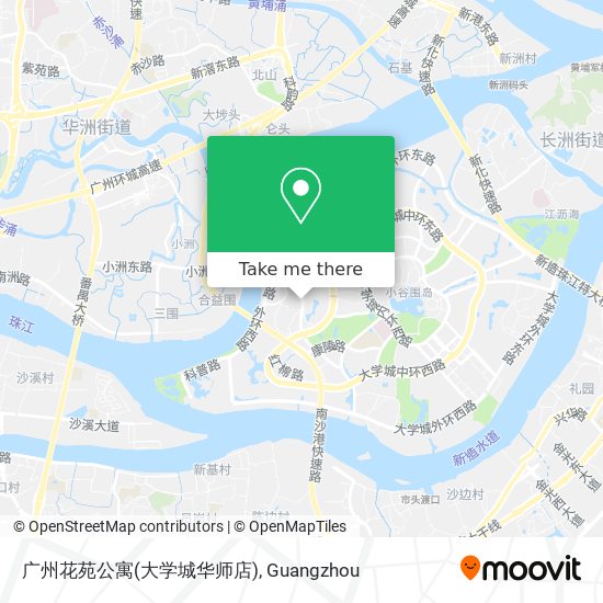 广州花苑公寓(大学城华师店) map
