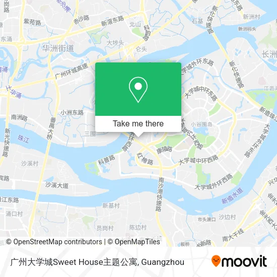 广州大学城Sweet House主题公寓 map