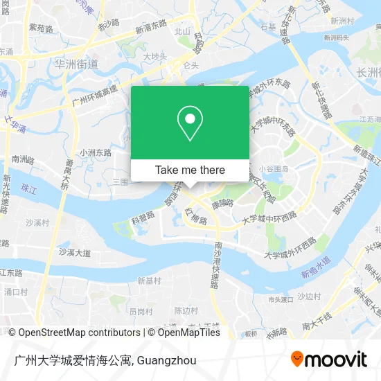 广州大学城爱情海公寓 map