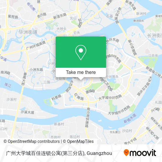 广州大学城百佳连锁公寓(第三分店) map