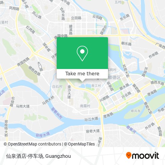 仙泉酒店-停车场 map