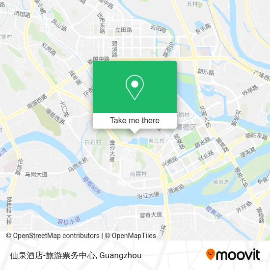 仙泉酒店-旅游票务中心 map