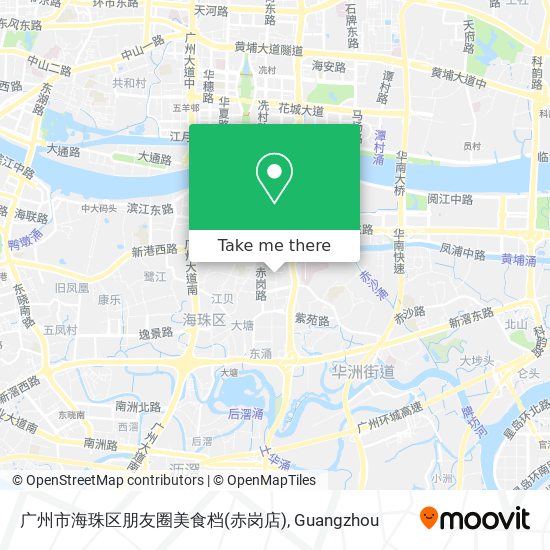 广州市海珠区朋友圈美食档(赤岗店) map