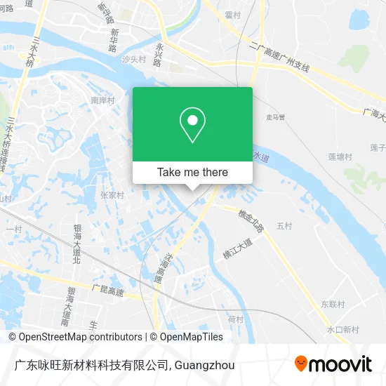 广东咏旺新材料科技有限公司 map