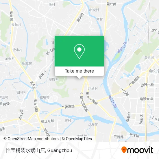 怡宝桶装水紫山店 map