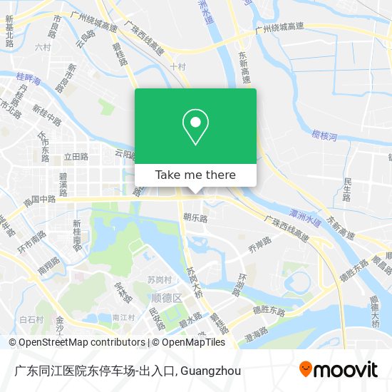 广东同江医院东停车场-出入口 map
