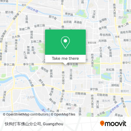 快狗打车佛山分公司 map