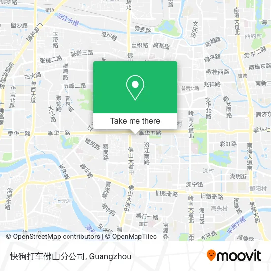 快狗打车佛山分公司 map
