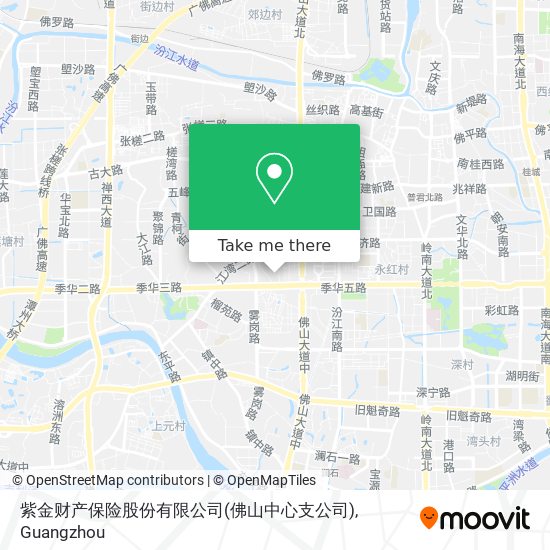 紫金财产保险股份有限公司(佛山中心支公司) map