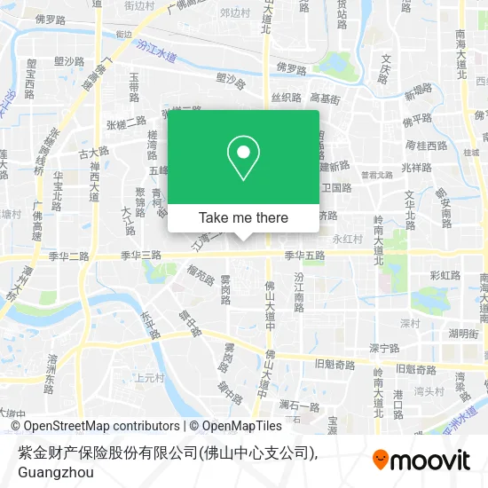 紫金财产保险股份有限公司(佛山中心支公司) map