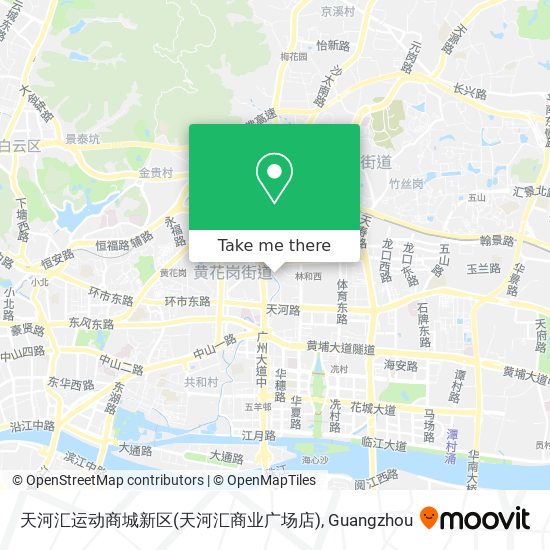 天河汇运动商城新区(天河汇商业广场店) map