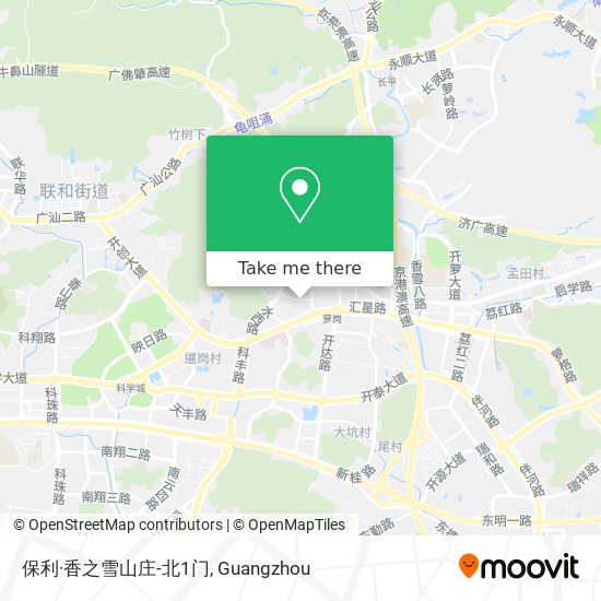 保利·香之雪山庄-北1门 map