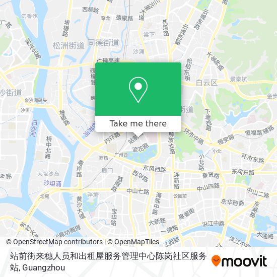 站前街来穗人员和出租屋服务管理中心陈岗社区服务站 map