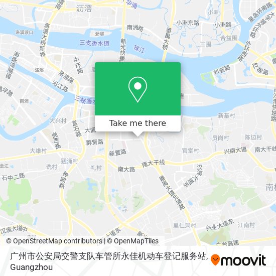 广州市公安局交警支队车管所永佳机动车登记服务站 map
