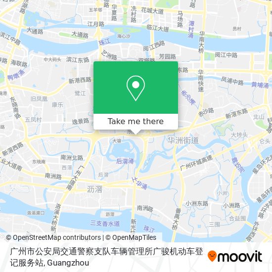 广州市公安局交通警察支队车辆管理所广骏机动车登记服务站 map