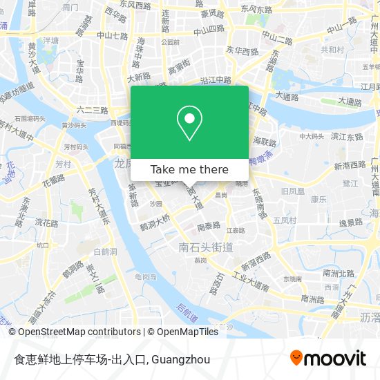 食恵鲜地上停车场-出入口 map