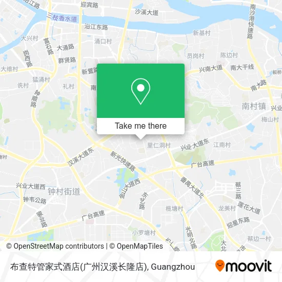 布查特管家式酒店(广州汉溪长隆店) map