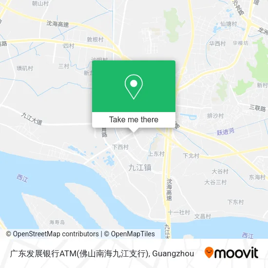 广东发展银行ATM(佛山南海九江支行) map