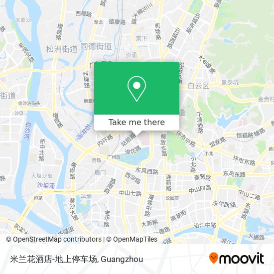 米兰花酒店-地上停车场 map