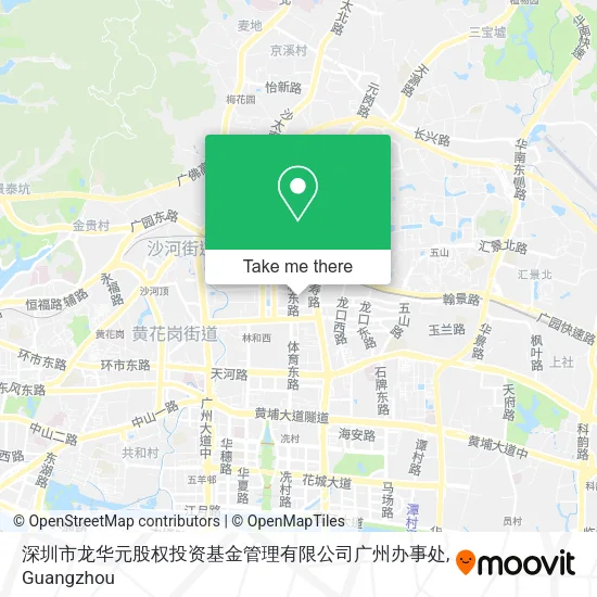深圳市龙华元股权投资基金管理有限公司广州办事处 map