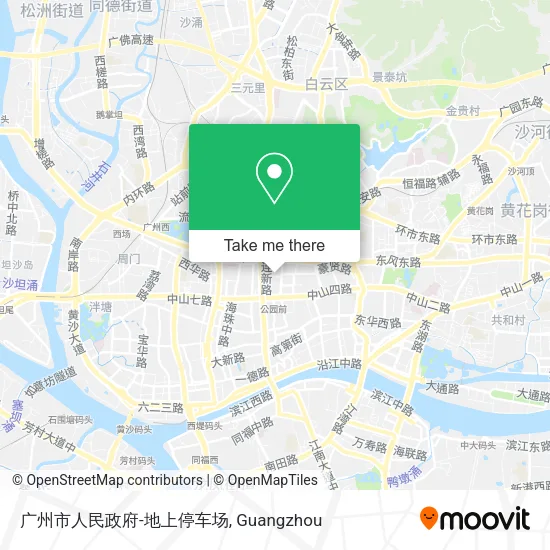 广州市人民政府-地上停车场 map