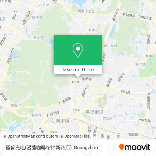 怪兽充电(漫藤咖啡馆怡新路店) map