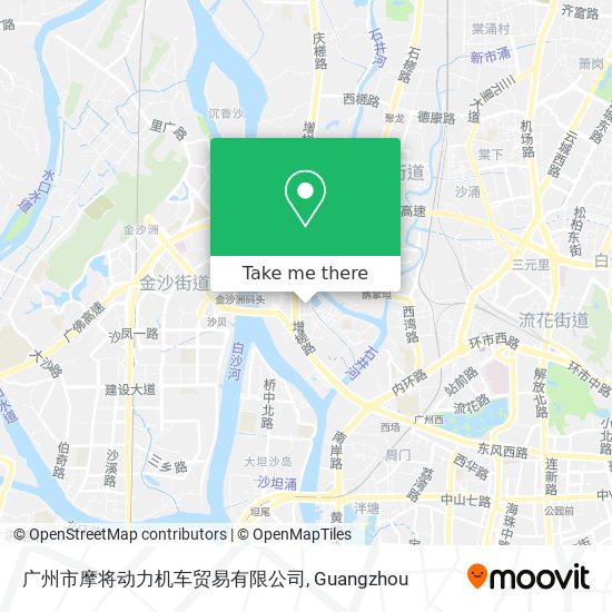 广州市摩将动力机车贸易有限公司 map