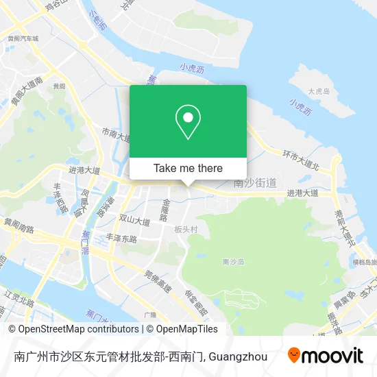 南广州市沙区东元管材批发部-西南门 map