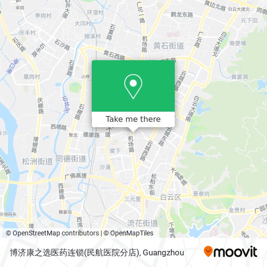 博济康之选医药连锁(民航医院分店) map