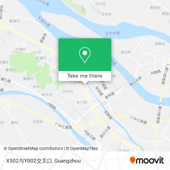 X502与Y002交叉口 map