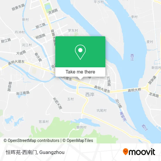 恒晖苑-西南门 map