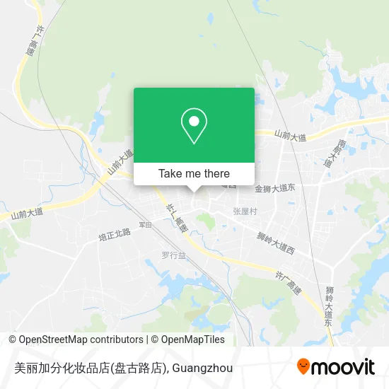 美丽加分化妆品店(盘古路店) map