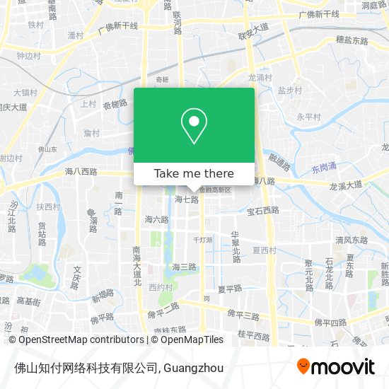 佛山知付网络科技有限公司 map