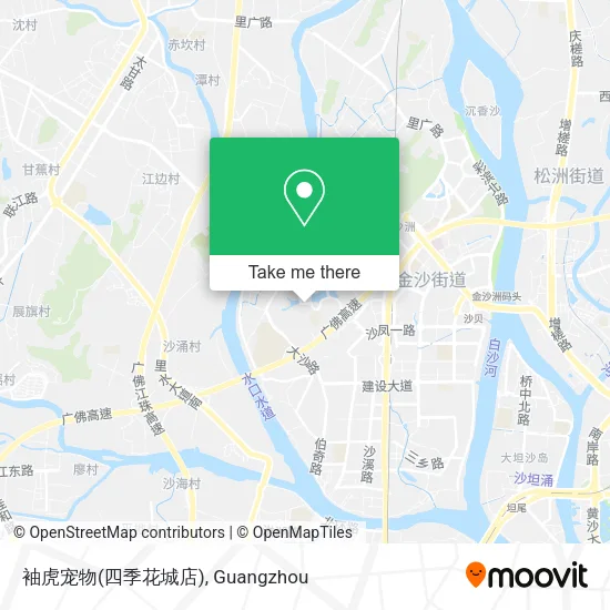 袖虎宠物(四季花城店) map