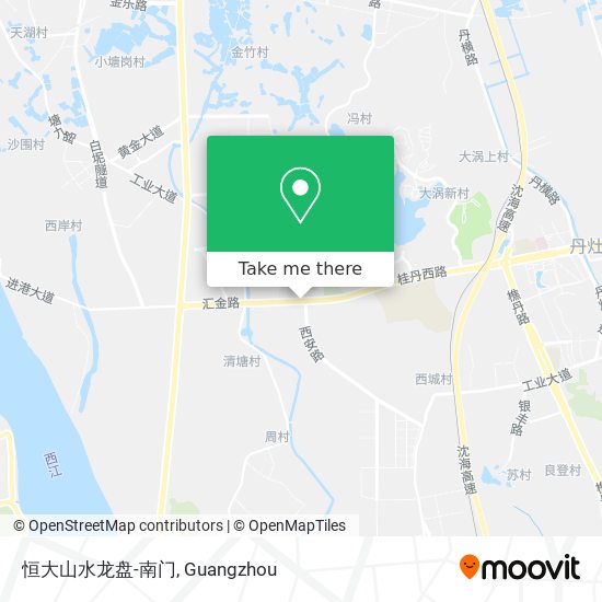恒大山水龙盘-南门 map