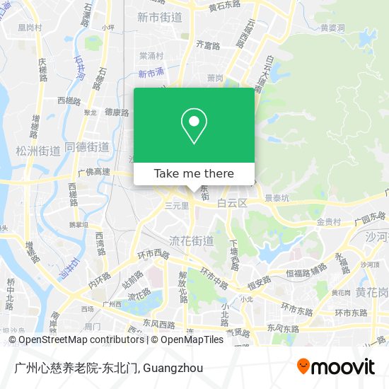 广州心慈养老院-东北门 map