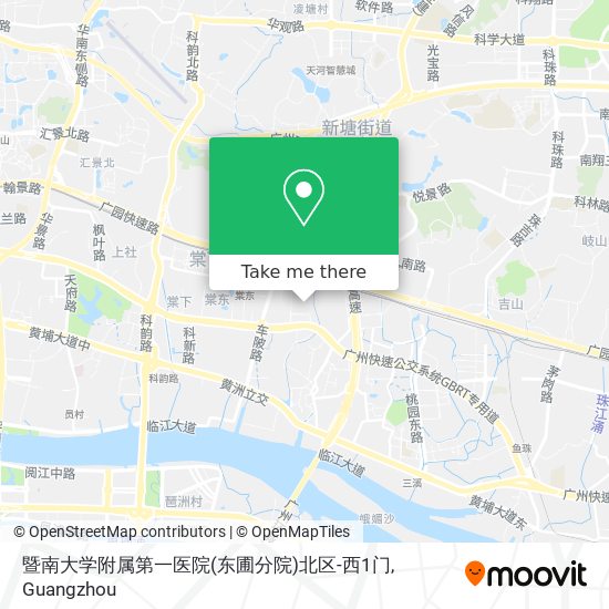 暨南大学附属第一医院(东圃分院)北区-西1门 map