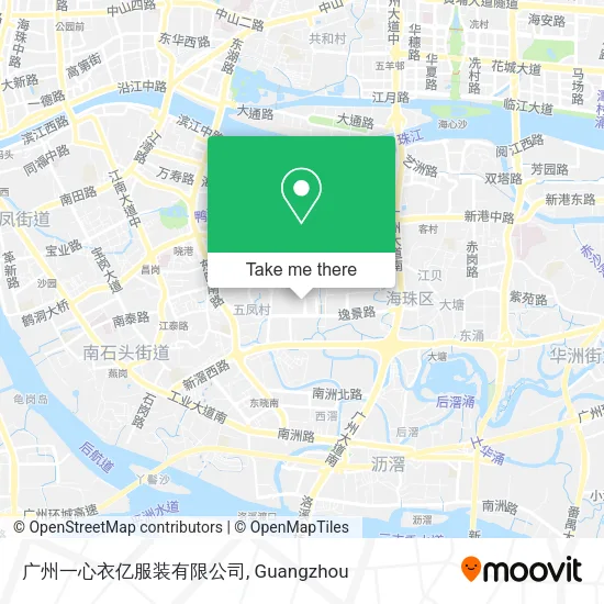 广州一心衣亿服装有限公司 map