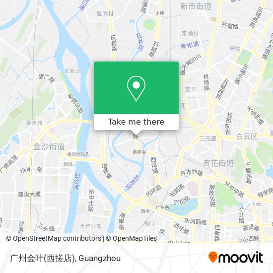 广州金叶(西搓店) map