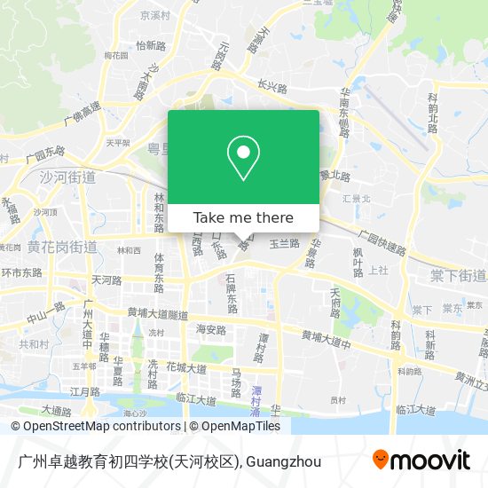 广州卓越教育初四学校(天河校区) map